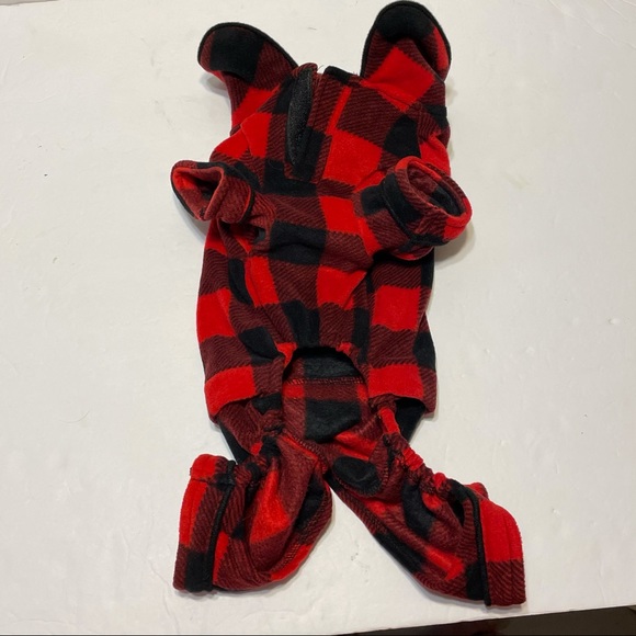 target dog sz small  one piece sweater  red plaid - Picture 3 of 10